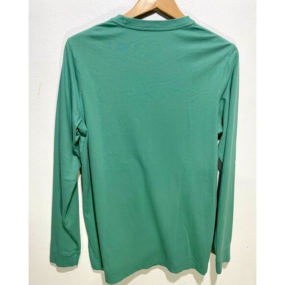L.L.Bean Long sleeve t shirt Freeport Meine muted green men's M tall - Picture 2 of 6